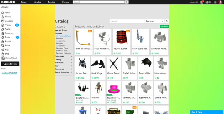 ROBLOX Rainbow Cartoon