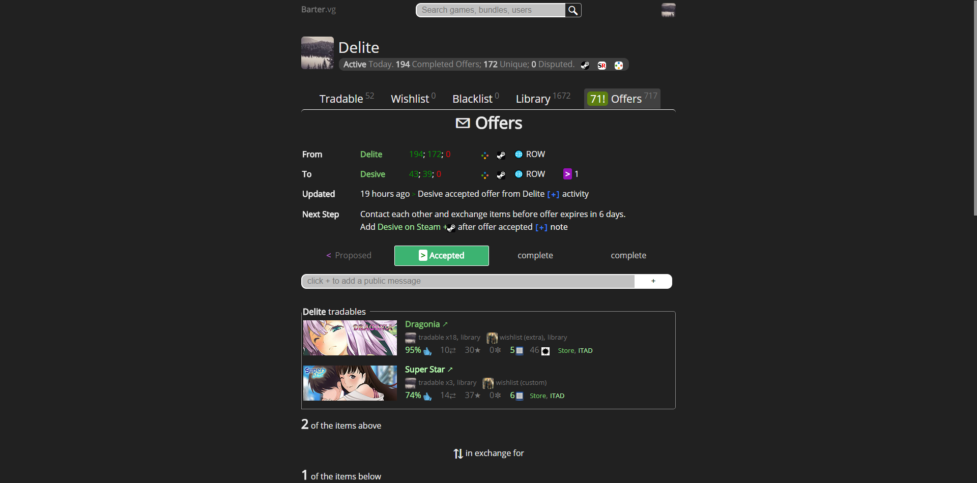 Barter.vg Dark Enhanced