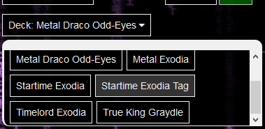 Scrolling deck box for Dueling Nexus (sample)