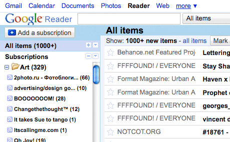 Google Reader Kiske Tweaks