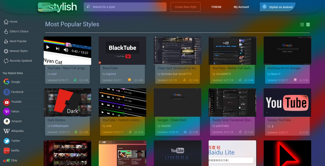 Custom userstyles