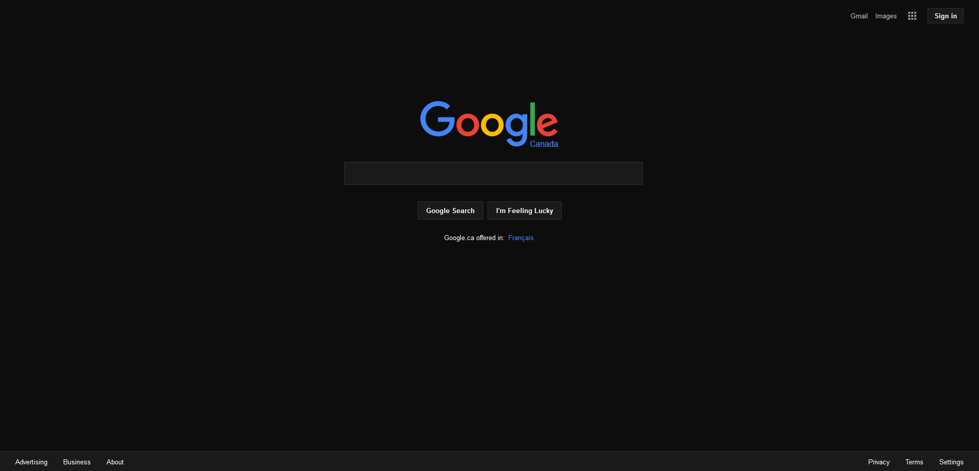 Google Dark Surface