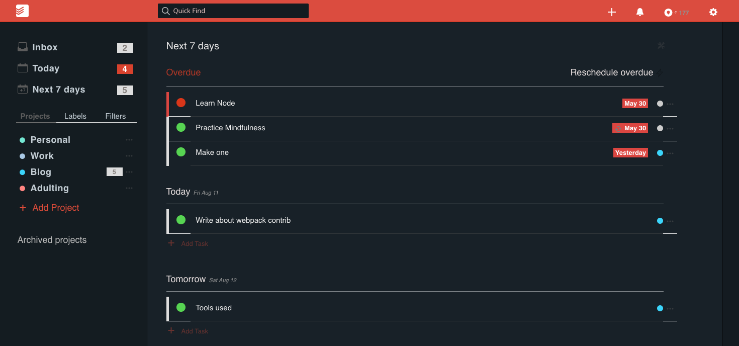 Todoist Martianized