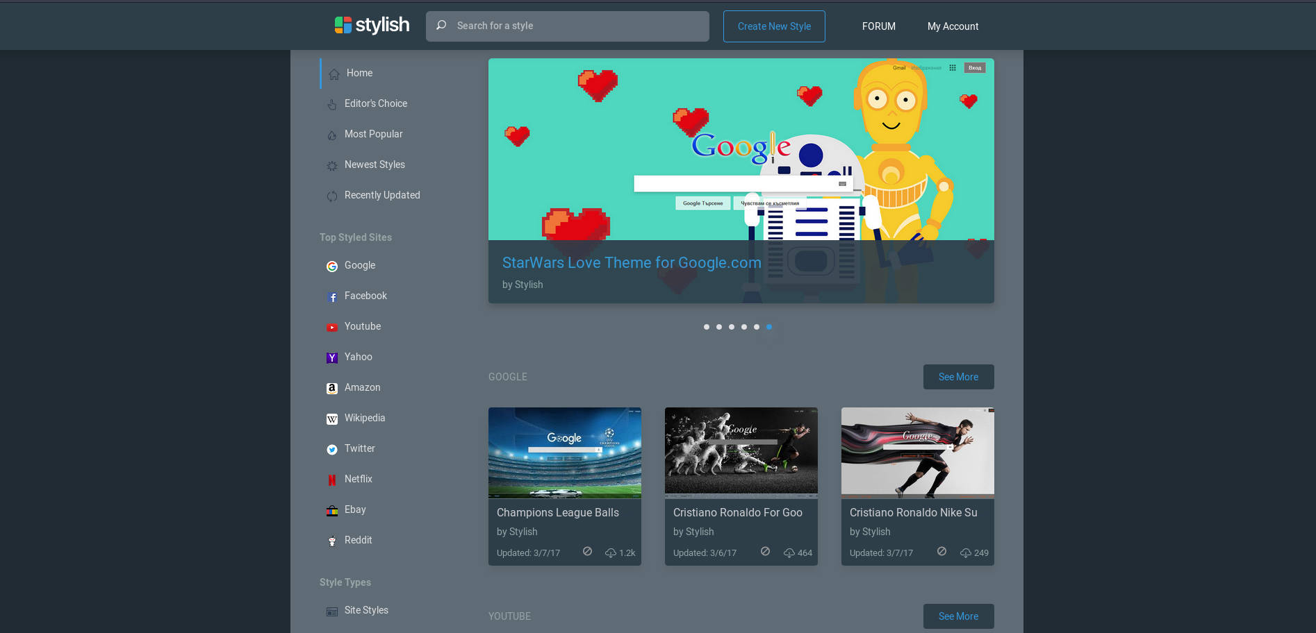 Dark blue Userstyles.org