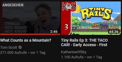 Darker thumbnails