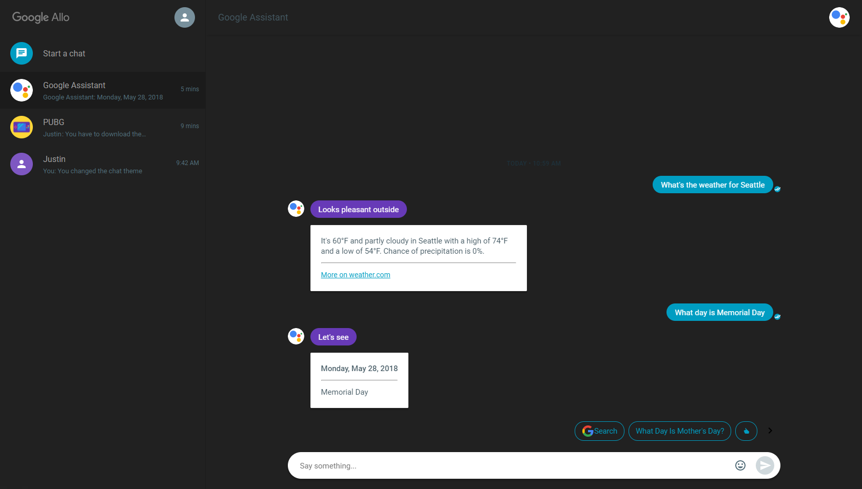 Allo Dark Theme