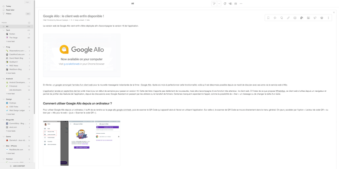 Feedly Wide & Pure