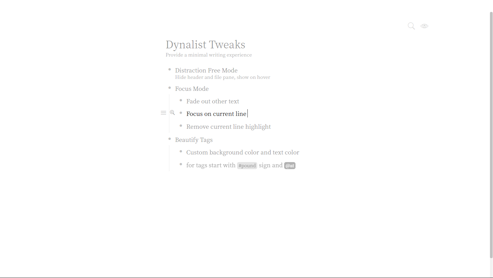 Dynalist Advanced
