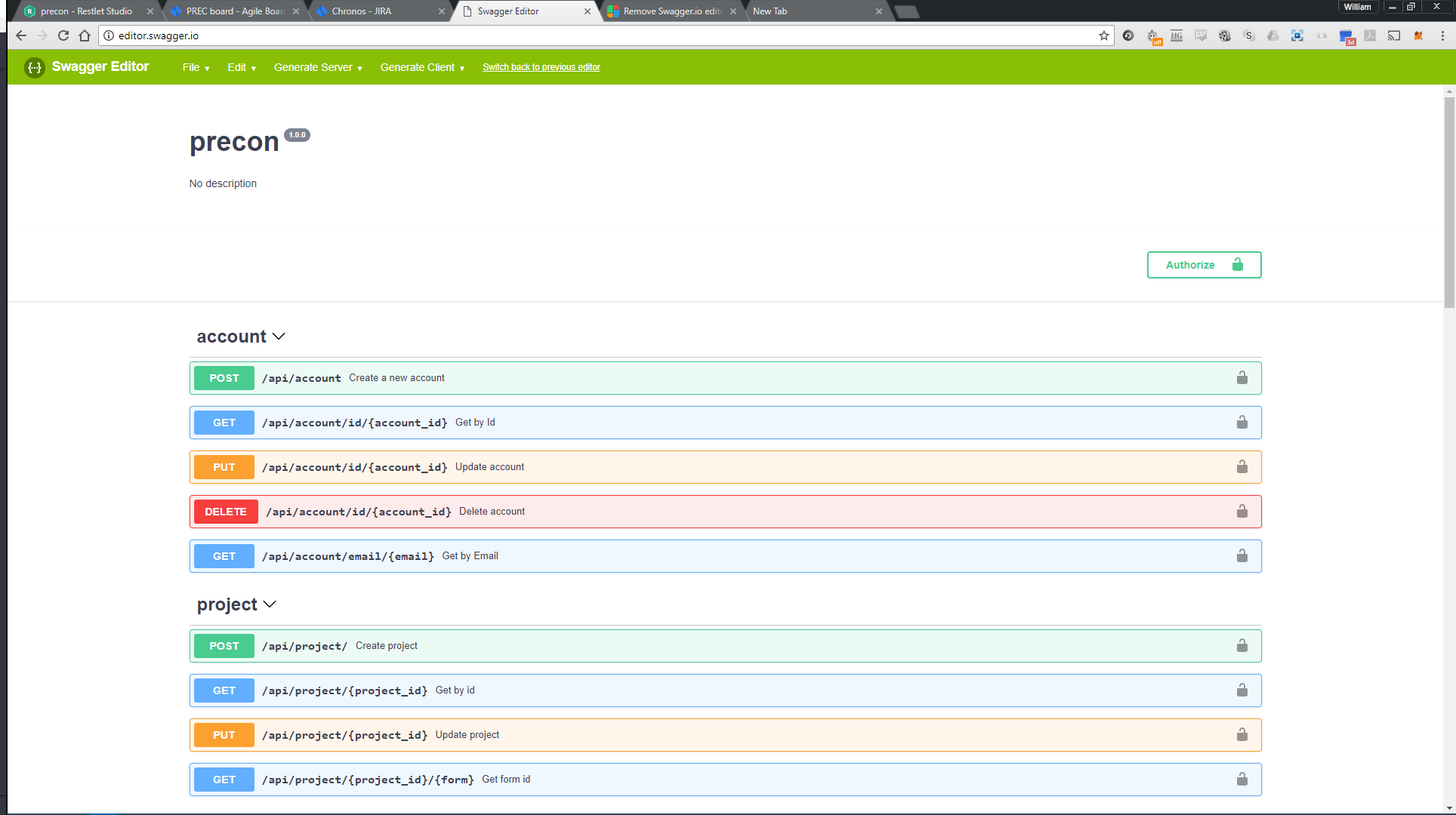 Remove Swagger.io editor
