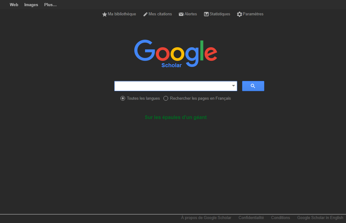 Dark Google Scholar