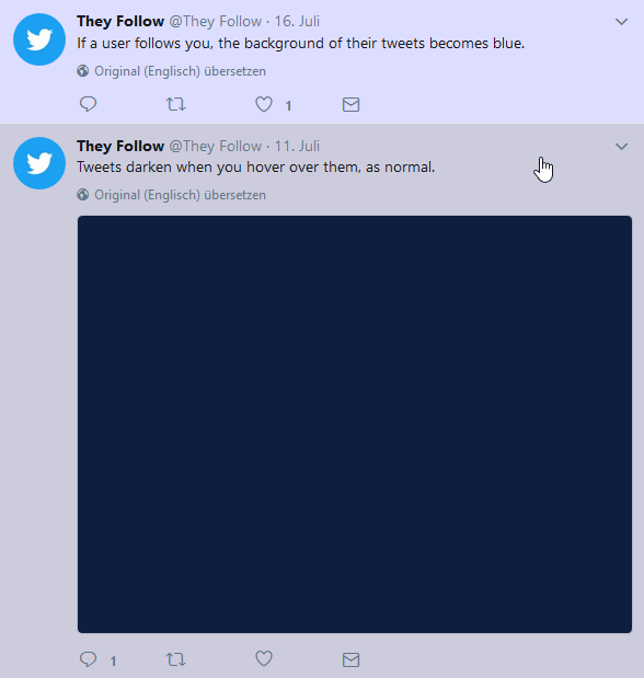 Twitter: They Follow