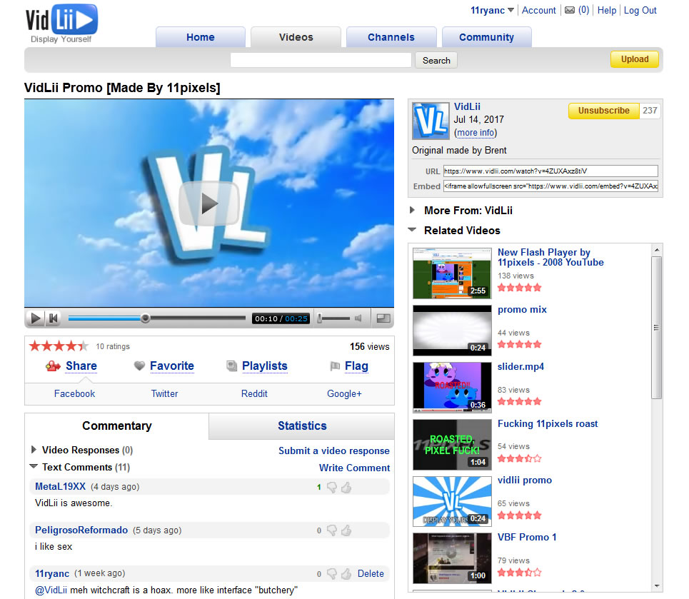 VidLii Compact HTML5 (YouTube 2007 Inspired)