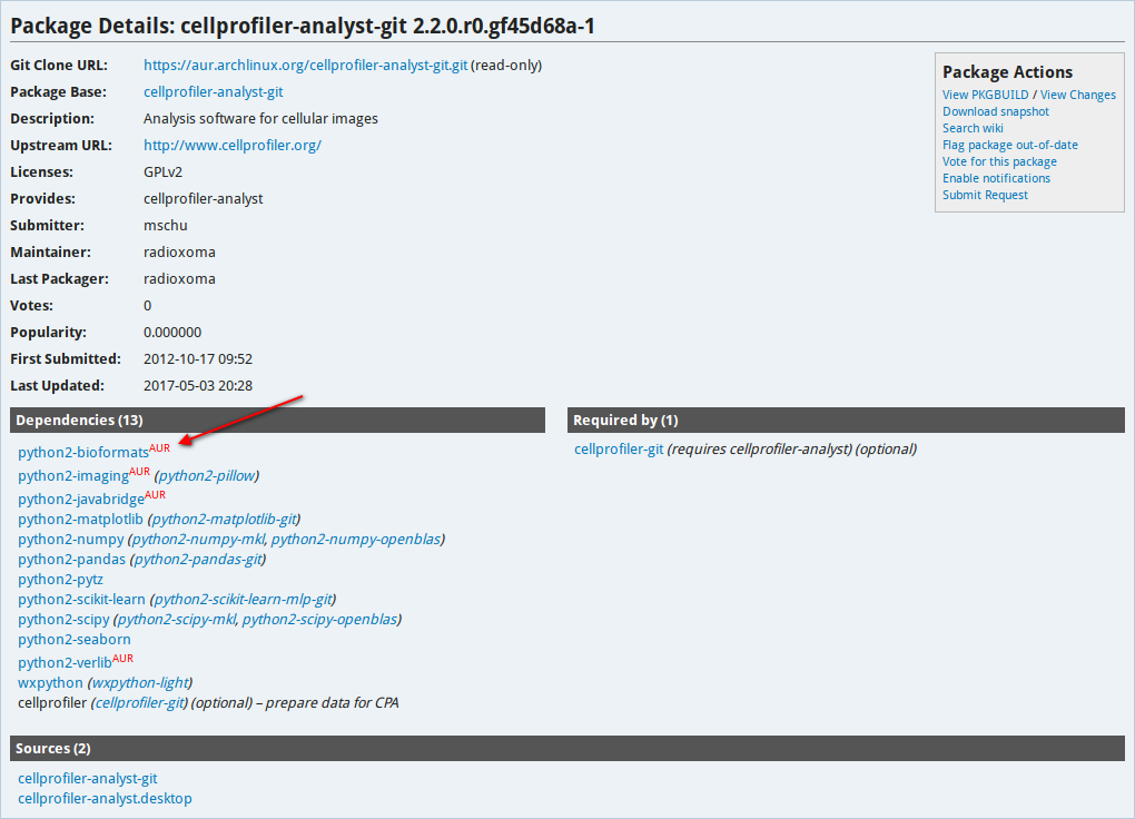 Highlight AUR dependencies on AUR
