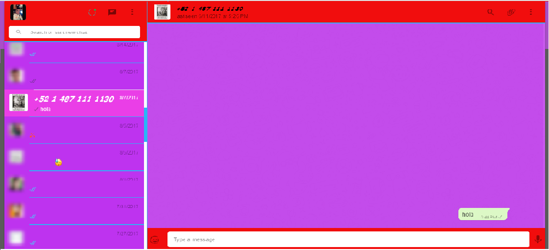 whatsapp rojo seguro