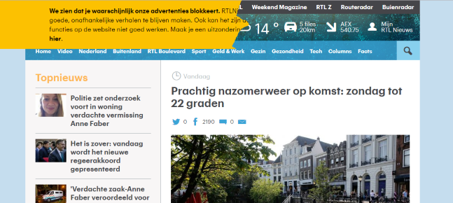 RTLNieuws - Remove AddBlock warning from RTL site