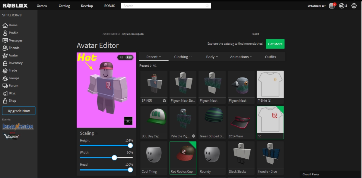 Funny Avatar Page (WITH DARK THEME)