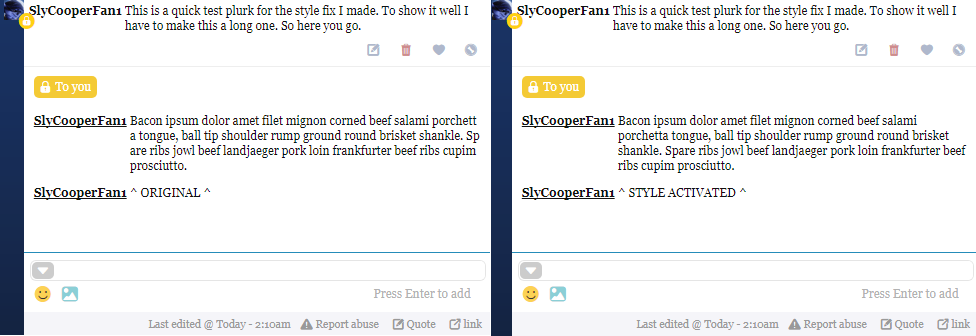 Plurk - Word Break Fix