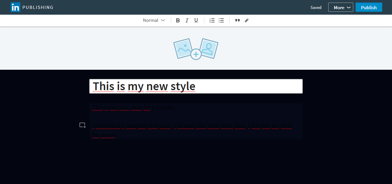 LinkedIn New|Edit Post v10