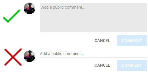 2017 YouTube Fixed Comment Textarea