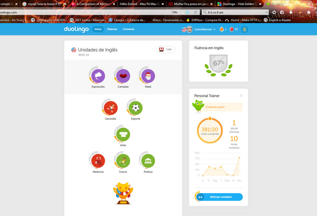 Duolingo - Hide Golden Skills
