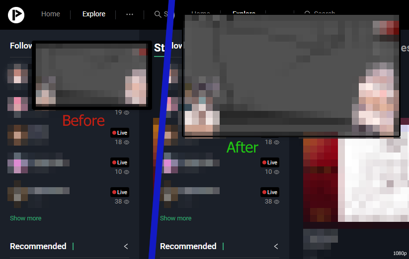 Picarto Resize following thumbnails