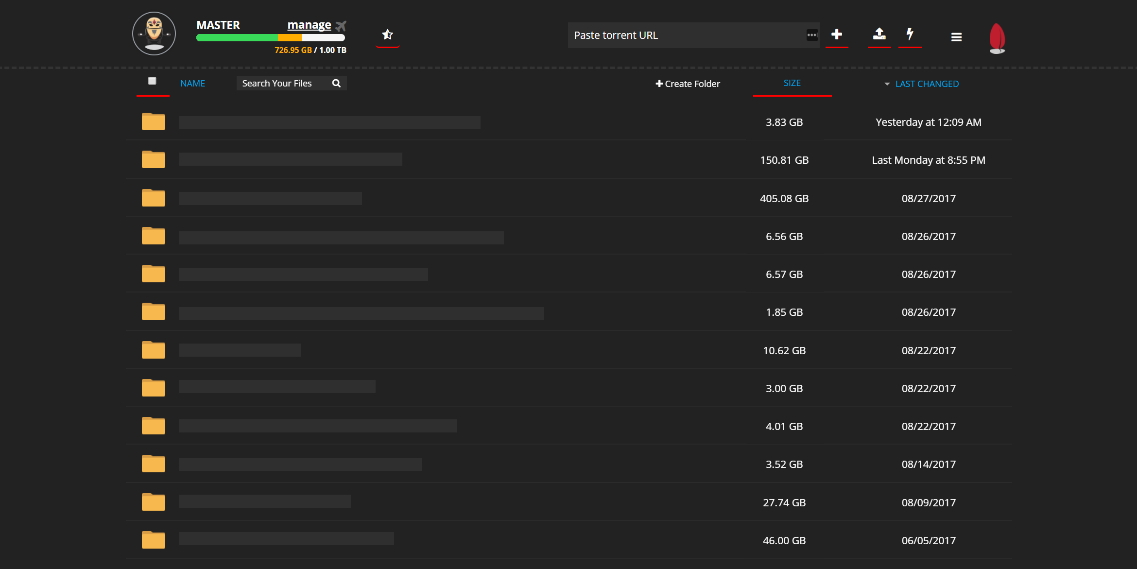 Seedr Dark Mode