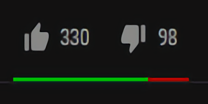 Youtube likes/dislikes bar recolor