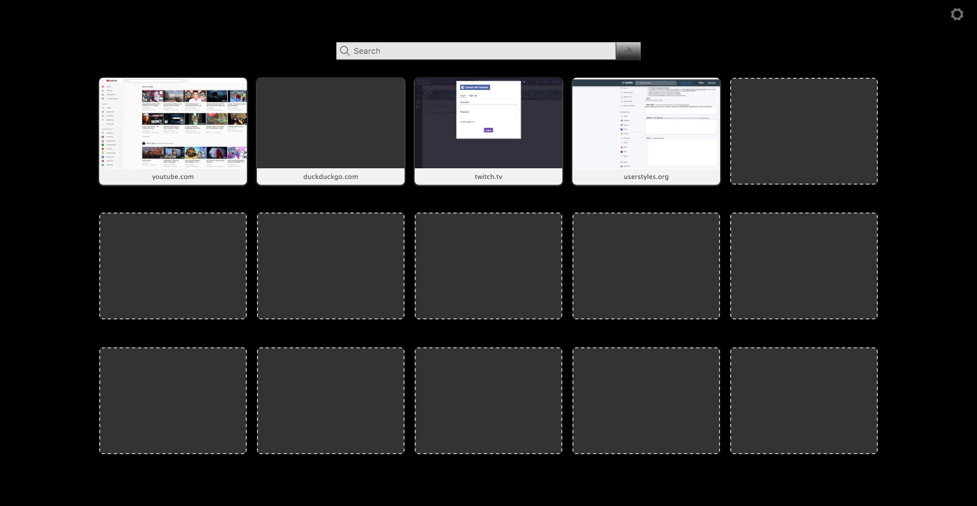 Firefox New Tab Background Black