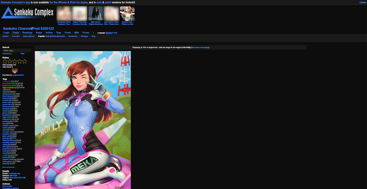 Sankaku Complex Dark Surface