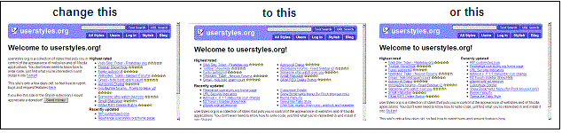 Rearrange userstyles.org home page