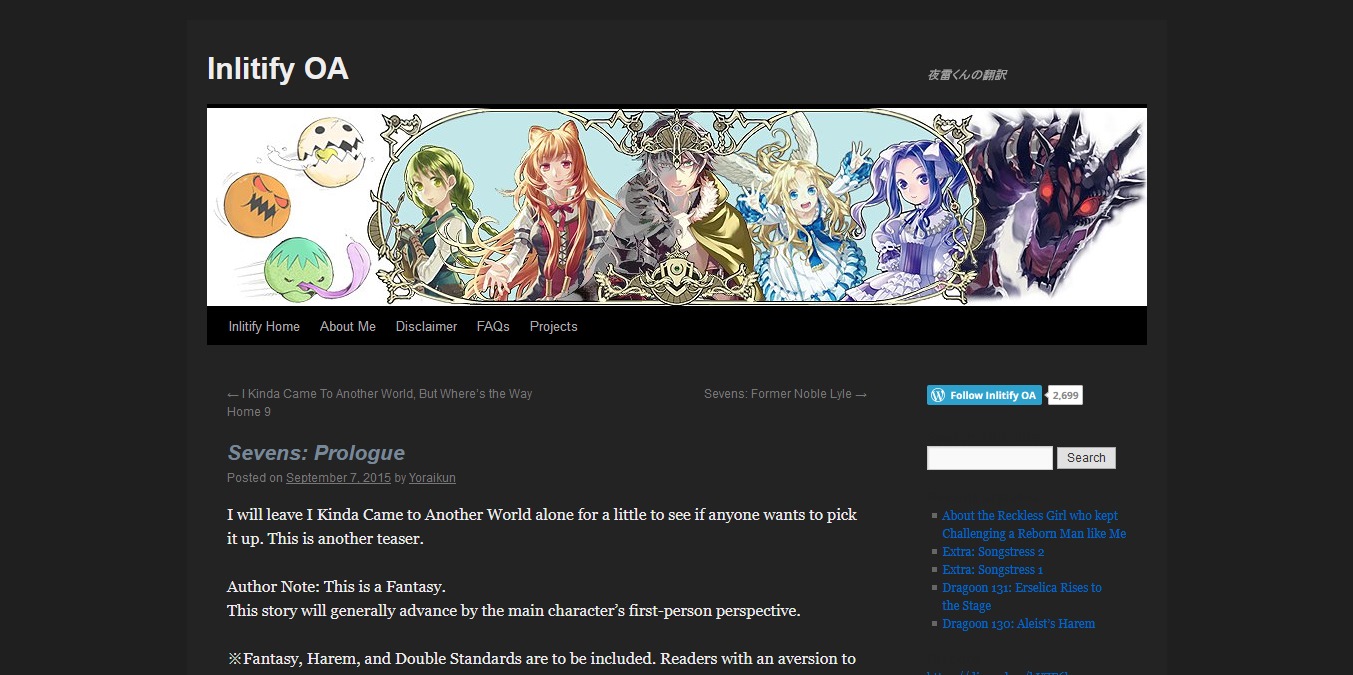 Yoraikun Wordpress Dark Theme