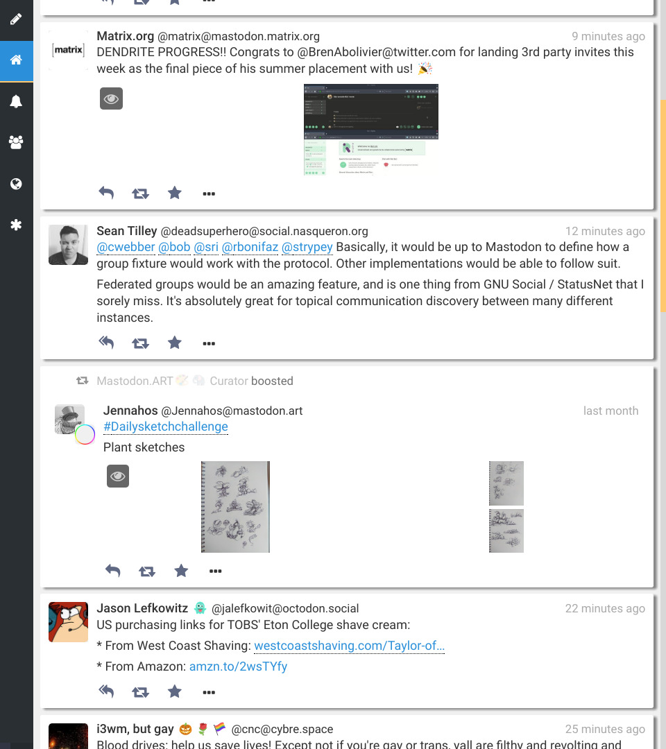Mastodon Material tweaks