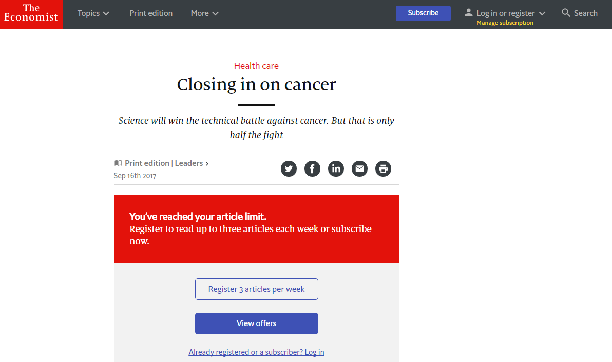 Economist.com "You’ve reached your article limit"