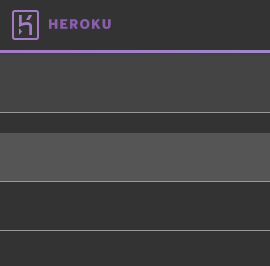 Heroku *Dashboard* Dark Theme