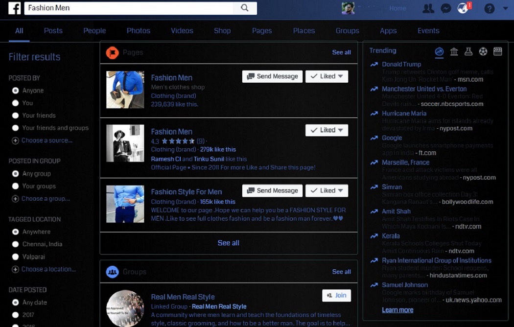 Enz Facebook Blue Night