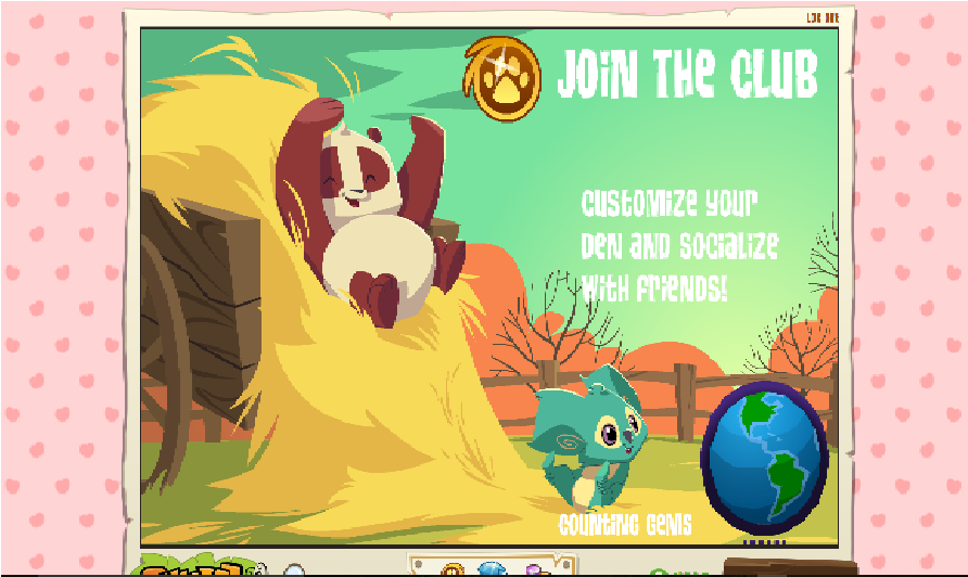Animal jam : Simple girly hearts