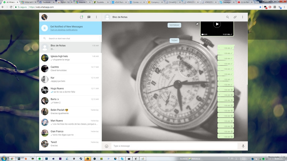 Whatsapp Web Vintage backgrounds