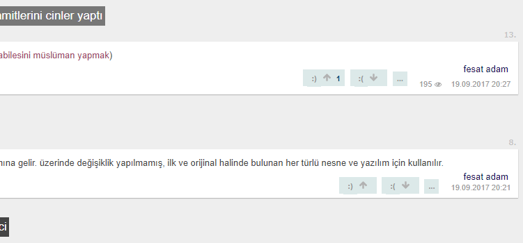 Uludağ Sözlük Eski Tarz Oylama