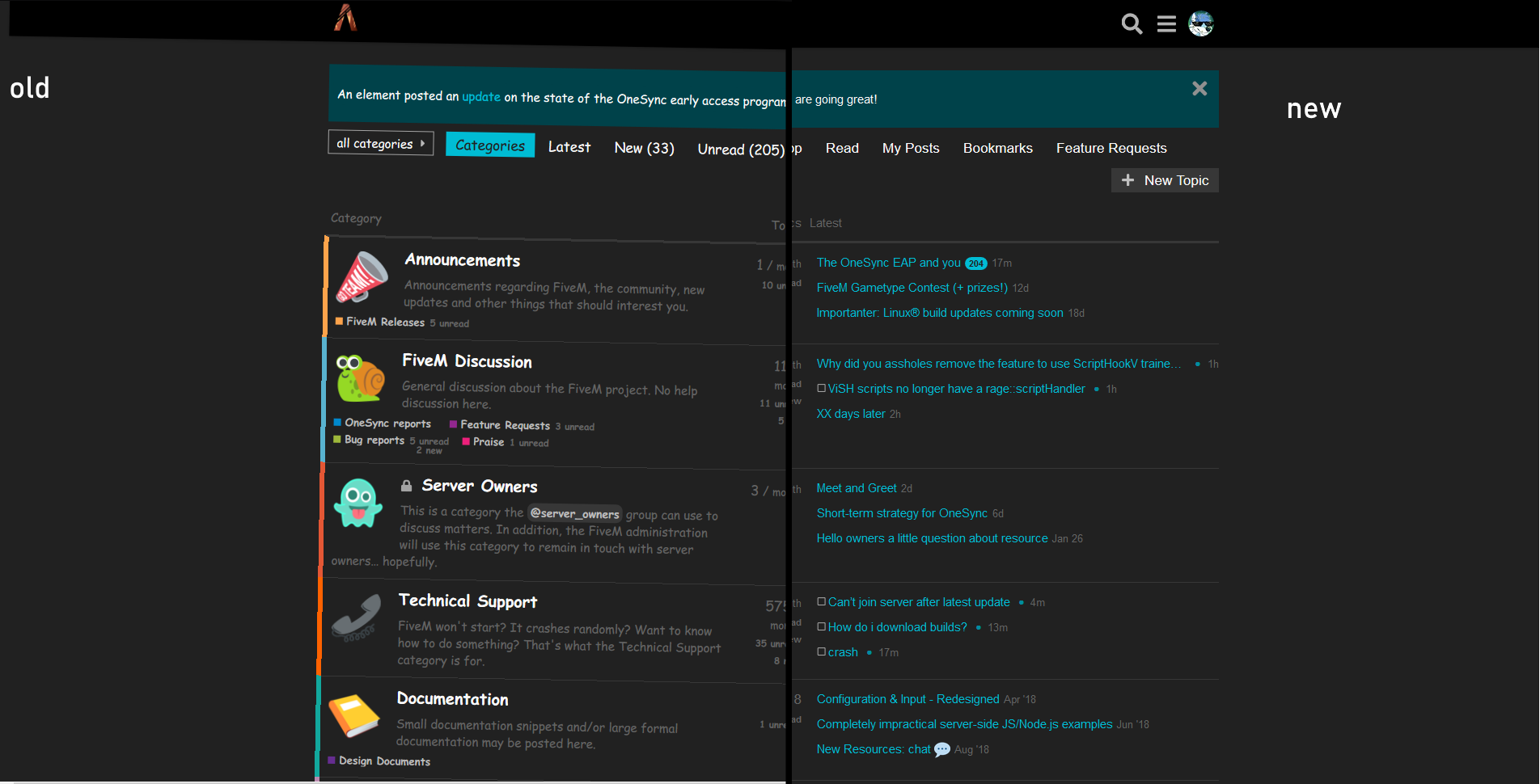 FiveM Forums, no comic sans & Removed Tilt