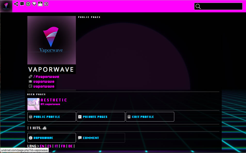 UNDRNET V a p o r w a v e . o n e