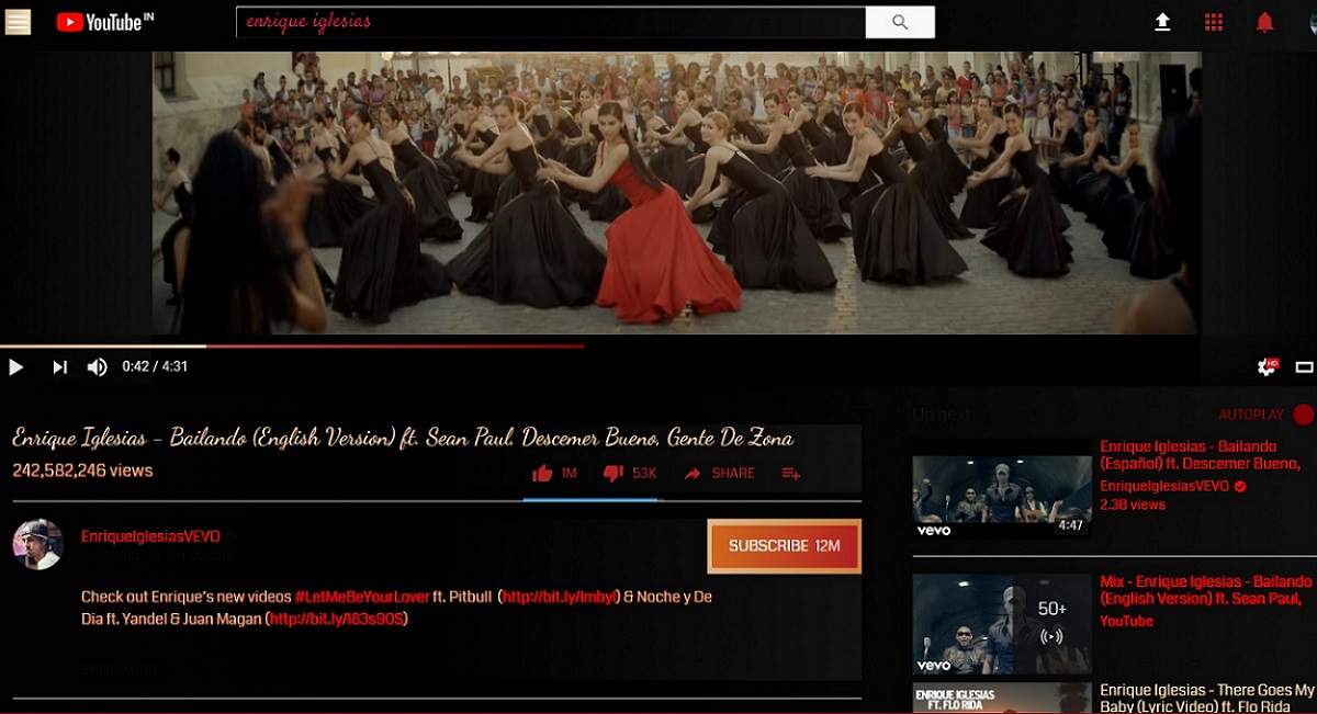 Enzy YouTube - Different visited links color