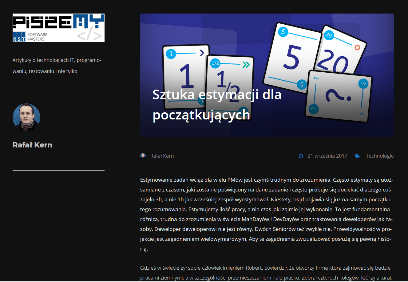 RST blog dark
