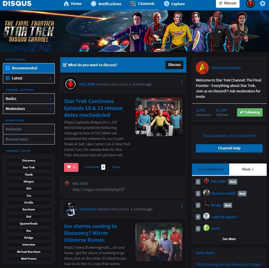 Dark BLUE Disqus TFF Multicolor Theme