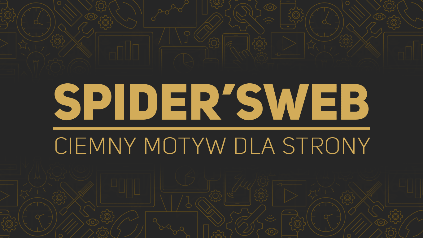 SpidersWeb.pl - Ciemny wygląd strony