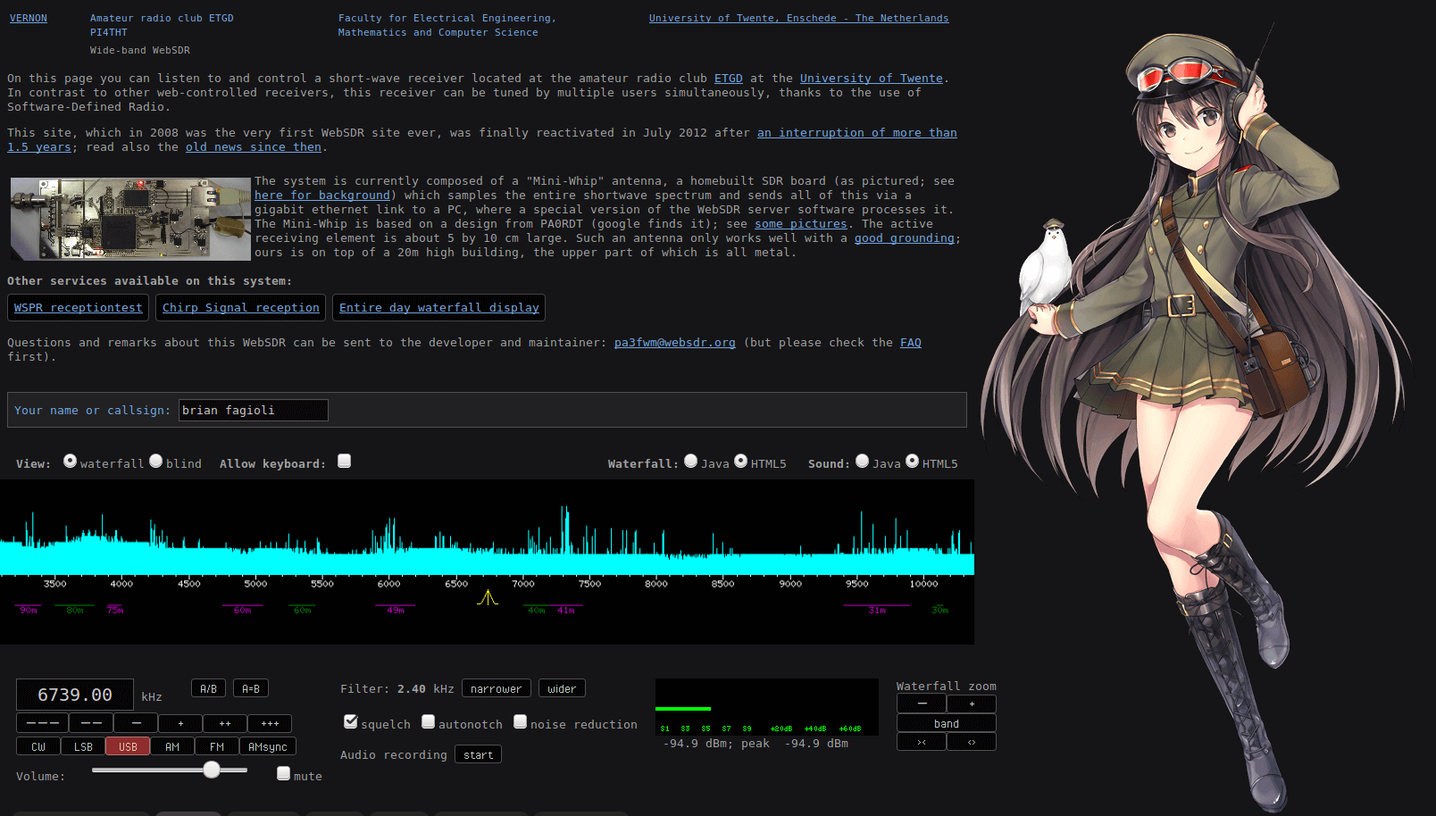 Skyking Dark - WebSDR utwenti & WebSDR.org