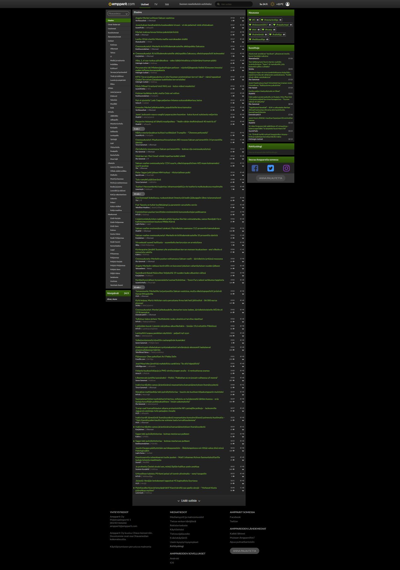 Uusi Ampparit.com Dark+Green