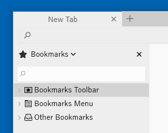 Flat Bookmarks Sidebar (Fx57)