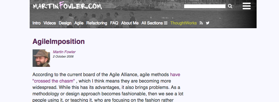 MartinFowler.com centered, easy on the eyes