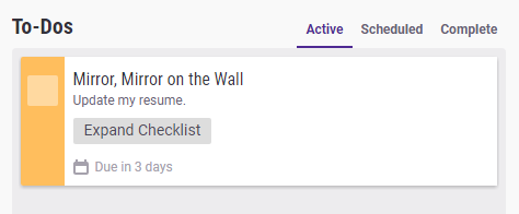 Collapsing Checklists