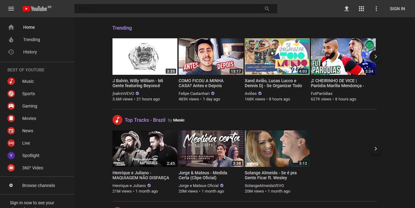 Dark Theme For Youtube (New layout)